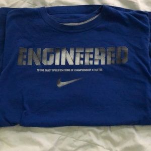 Blue nike shirt